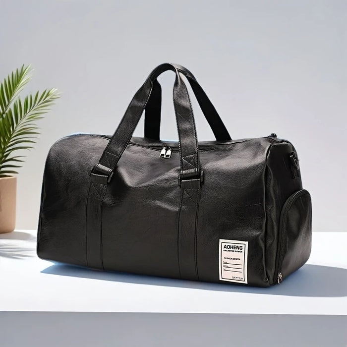 Sport Fitness Bag, Travel Bag, Black Stylish Business Travel Bag, Separate Shoe Depot, Zip Off, For Gym, Sport, Travel, Waterproof - The Peppermint Room