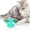 New Windmill Cat Toys Cute Rotating Interactive Cat Toy - Indoor Windmill Cat Toy With Suction Cup Catnip & Jagged Teeth Middle Ball, Smart Kitten Rotating Spinner Exercise Toy, Toothbrush & Massager - The Peppermint Room