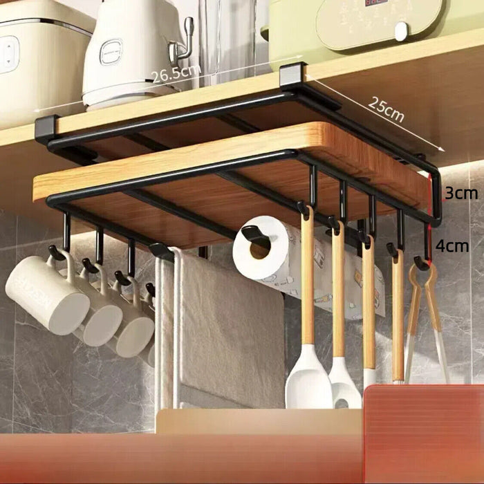 Under Shelf Storage Rack – Hanging Kitchen Organizer