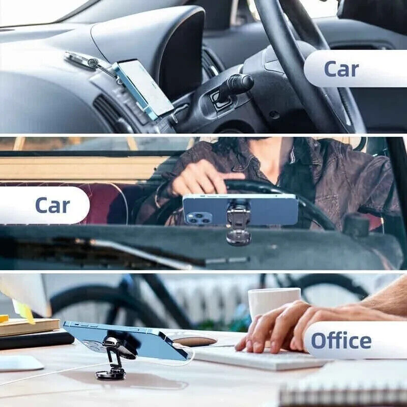 Magnetic Phone Holder For Car, Dashboard Car Phone Holder Mount Magnetic Stainless Steel Car Phone Holder - Dashboard Mount, Water-resistant, Rotatable - The Peppermint Room