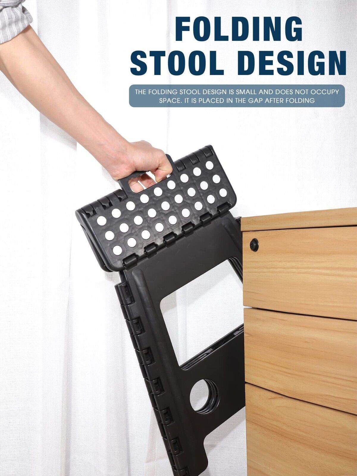 Large 150KG Folding Step Stool Multi Purpose Heavy Duty Home Kitchen Foldable UK - The Peppermint Room