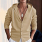 Slim-fit Hood Cardigan Casual Shirt Men - The Peppermint Room