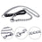 1PCS 1.2m Metal Chain Dog Lead Pet Puppy Leash Long Heavy Duty Anti-Chew Control - The Peppermint Room