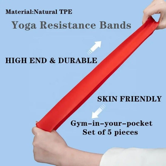 5-Piece Resistance Bands Set – Full-Body Workout