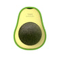 Avocado-shaped catnip toy with silvervine ball for cat teeth cleaning and interactive play