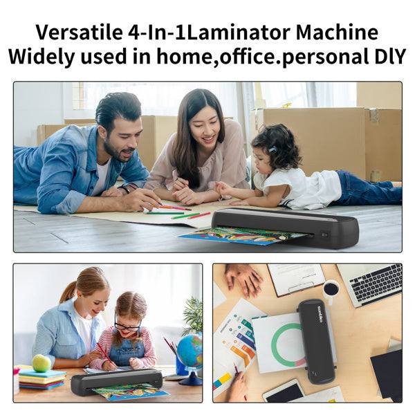 4-in-1 laminating machine compact versatile for home office DIY paper laminator