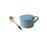 Microwaveable Japanese Stoneware Large Spoon Breakfast Mug
