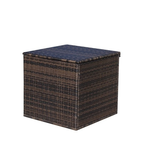 Wicker Patio Furniture Storage Box - The Peppermint Room