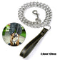 1PCS 1.2m Metal Chain Dog Lead Pet Puppy Leash Long Heavy Duty Anti-Chew Control - The Peppermint Room