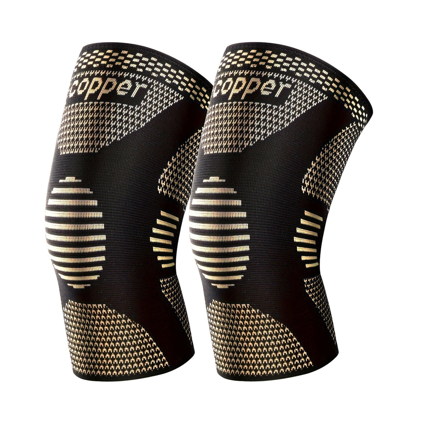 1 Pair Copper Knee Pads Ultimate Shock-Absorbing Gear For Men & Women Superior Knee Support For Sports Yoga Fitness Basketball - The Peppermint Room
