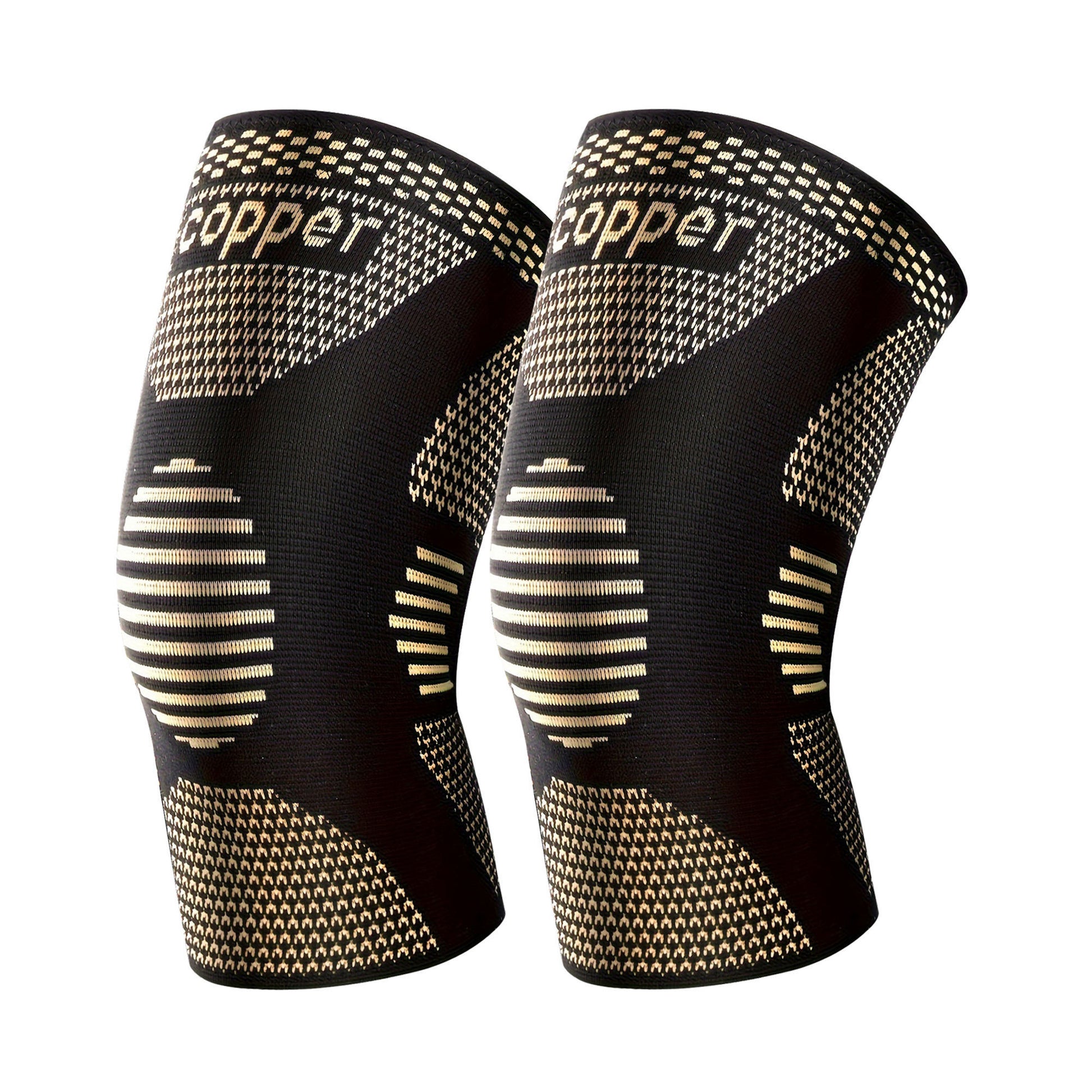 1 Pair Copper Knee Pads Ultimate Shock-Absorbing Gear For Men & Women Superior Knee Support For Sports Yoga Fitness Basketball - The Peppermint Room