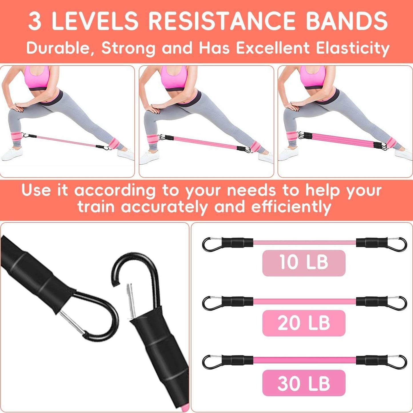 Ankle Resistance Bands With Straps Women's Home Hip Ankle Exercise Fitness Equipment - The Peppermint Room