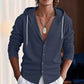 Slim-fit Hood Cardigan Casual Shirt Men - The Peppermint Room