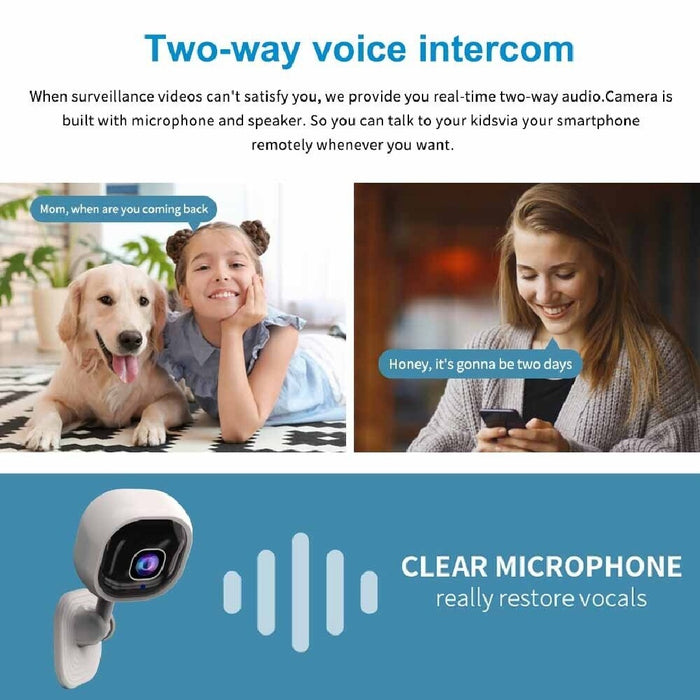 1080P HD Mini Camera Security IP CCTV Wireless WiFi Home Indoor Night Vision Cam - The Peppermint Room