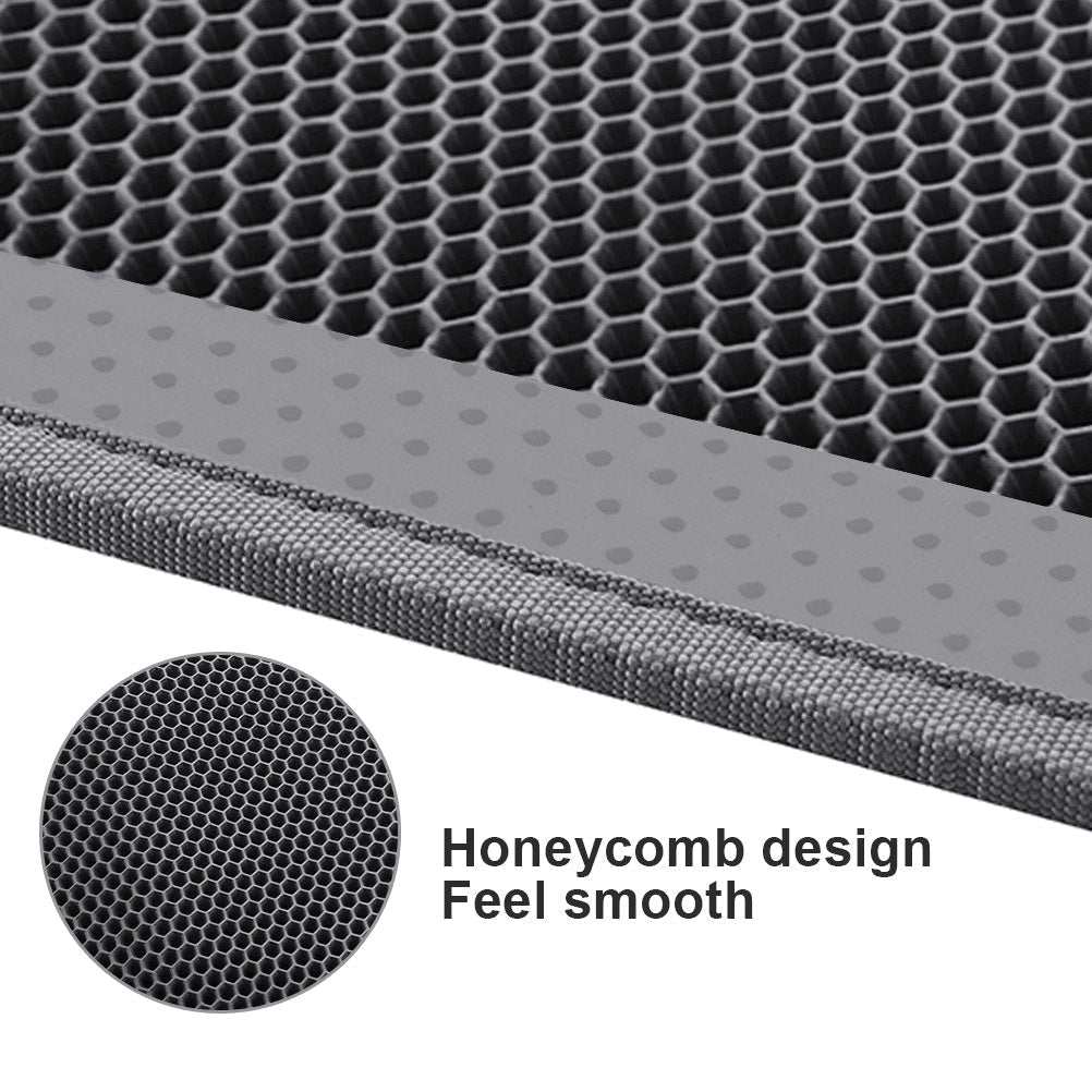 Kitty Cat Litter Mat with honeycomb double layer waterproof non-slip EVA design for trapping litter and easy cleaning