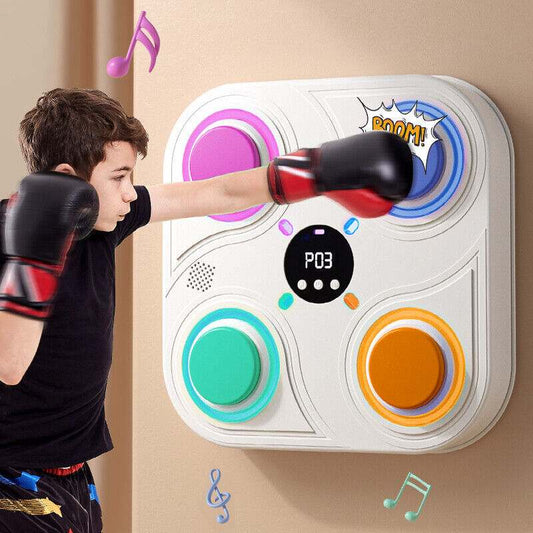 Smart Punching Boxing electronic music machine with LED for home training and agility workout