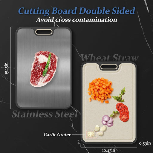 Titanium Cutting Board – Double-Sided & Durable