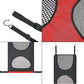 Pet supplies back seat pet guardrail with cloth material and mesh pockets in red and black colors