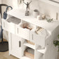 Cabinets With Drawers And Shelves, Living Room, Bedroom, Bathroom Decor Cabinets Furniture Home Decor - White - The Peppermint Room