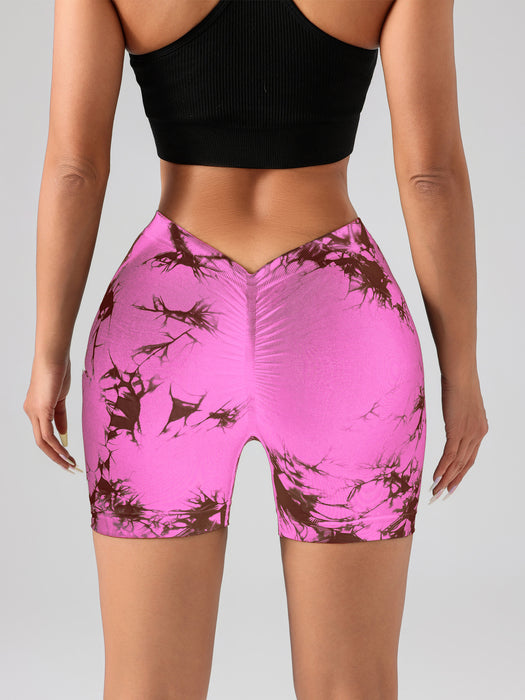 3-Pack Tie Dye High-Waist Biker Shorts Women