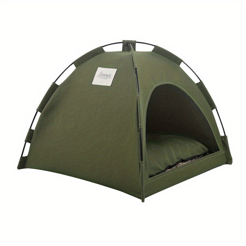 Cat Tent Bed With Removable Non-Slip Soft Pad, Portable Pet Tent Cave For Cats And Small Dogs Kitten Breathable Self-Cooling Pet Mat For Dogs And Cats - The Peppermint Room