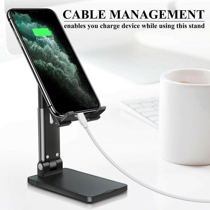 Cell Phone Stand Desktop Holder Tablet Stand Mount Mobile Phone Desktop Tablet Holder Table Cell Foldable Extend Support Desk Mobile Phone Holder Stand - The Peppermint Room