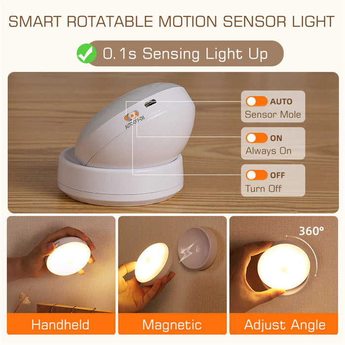 Motion Sensor LED Light – USB Rechargeable