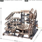 Robotime ROKR Marble Night City 3D wooden puzzle waterwheel model with 294 pieces, self-assembly, no glue needed.
