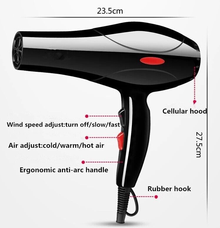 Professional Style Hair Dryer Nozzle Concentrator Blower Pro Salon Heat - The Peppermint Room