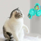 New Windmill Cat Toys Cute Rotating Interactive Cat Toy - Indoor Windmill Cat Toy With Suction Cup Catnip & Jagged Teeth Middle Ball, Smart Kitten Rotating Spinner Exercise Toy, Toothbrush & Massager - The Peppermint Room