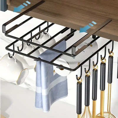 Under Shelf Storage Rack – Hanging Kitchen Organizer