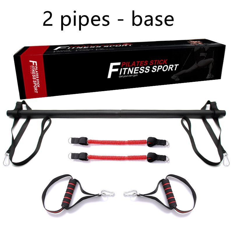 Pilates Bar Kit With Resistance Bands Portable Home Gym Workout Equipment Perfect Stretched Fusion Exercise Bar And Bands - The Peppermint Room