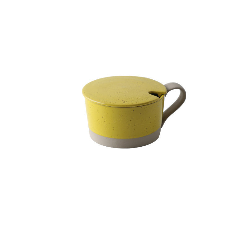Microwaveable Japanese Stoneware Large Spoon Breakfast Mug - The Peppermint Room