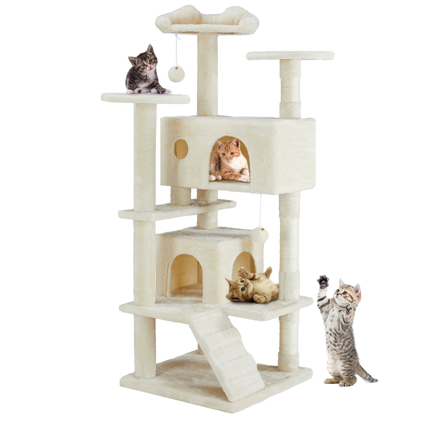Multi Functional Cat Treehouse Cat Climbing Frame - The Peppermint Room