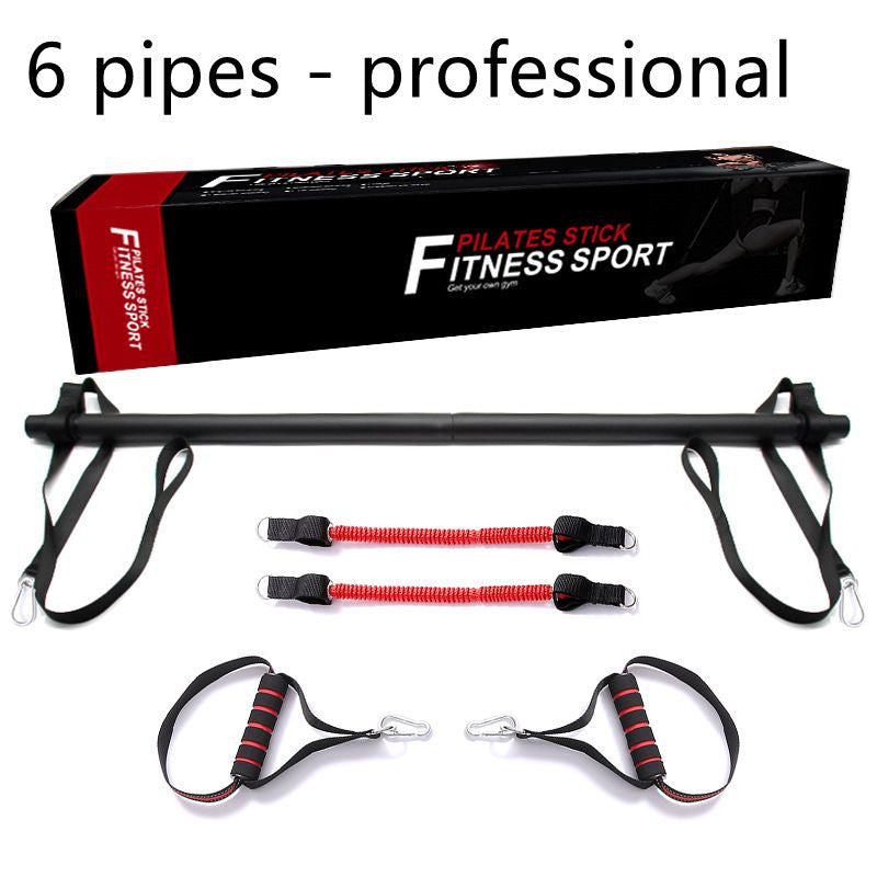 Pilates Bar Kit With Resistance Bands Portable Home Gym Workout Equipment Perfect Stretched Fusion Exercise Bar And Bands - The Peppermint Room